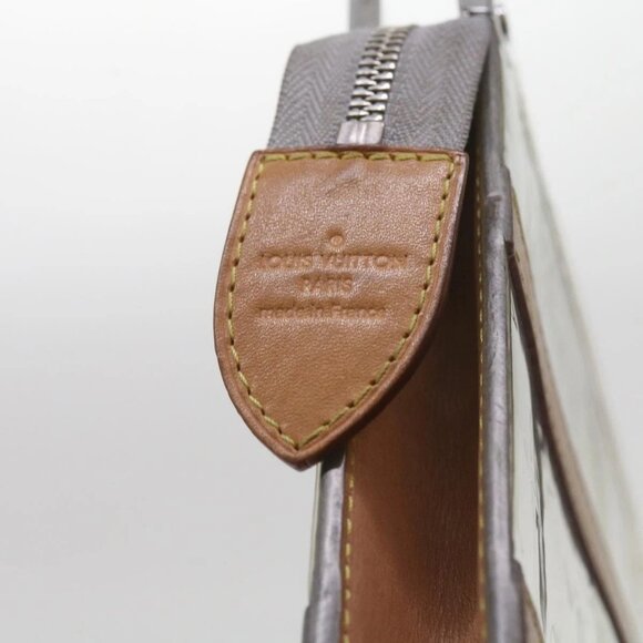 LOUIS VUITTON Monogram Mirror Trunk Pochette ClutchBag Silver M80807 Auth 67401 - Picture 13 of 16